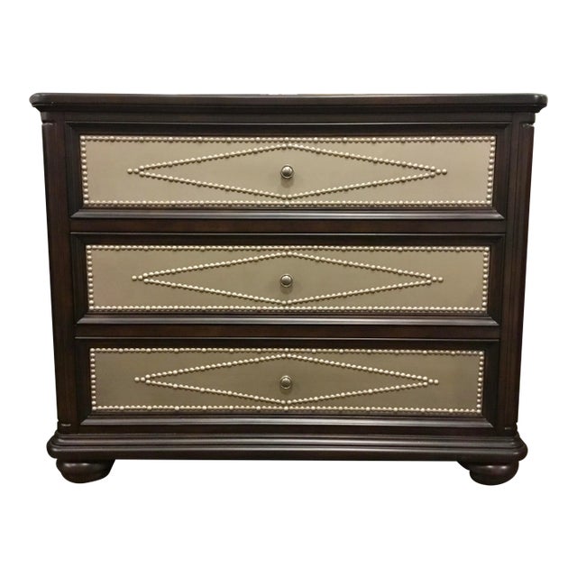 Modern Wood and Metal Chest of Drawers For Sale