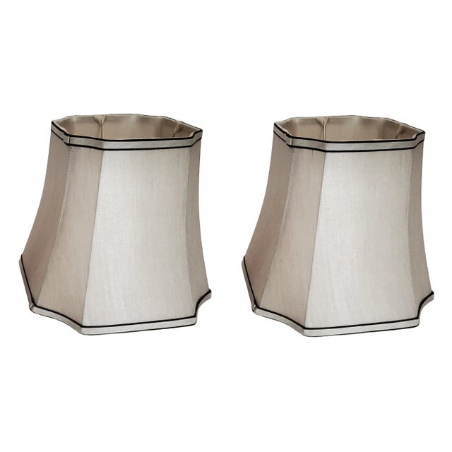 Lamp Pair by Borghese 1960s Signed & Restored - New Shades For Sale - Image 16 of 18