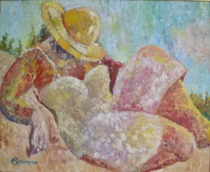 Marie-Hélène Mouyon Riviera. Contemporary Figurative Oil Painting 1994
