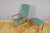 Green Danish Relax Armchair and Ottoman in Teak by Schou Andersen, 1960 For Sale - Image 8 of 13