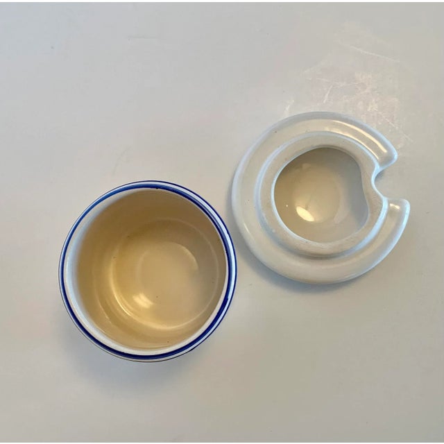 Vintage English Porcelain Mustard Server For Sale - Image 4 of 6