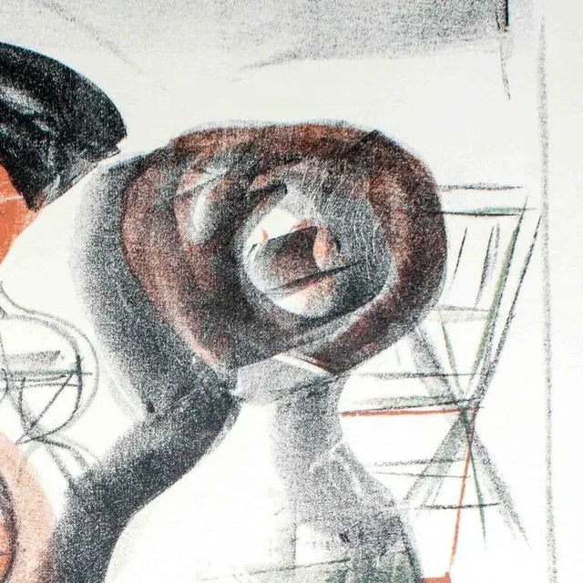 Hand signed and numbered. Edition of 125 prints. In the lithograph “Donne al tavolino”, dated 1952, Massimo Campigli...