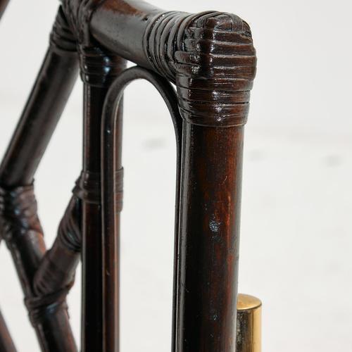 1970s Metal and Bamboo Chairs, 1970s, Set of 6 For Sale - Image 5 of 18