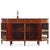 This elegant French Louis XVI-style demilune sideboard is beautifully crafted from mahogany and showcases a wonderfully...
