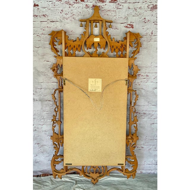 La Barge Chinese Chippendale Style Chinoiserie Pagoda Mirror Giltwood Finish For Sale - Image 12 of 18