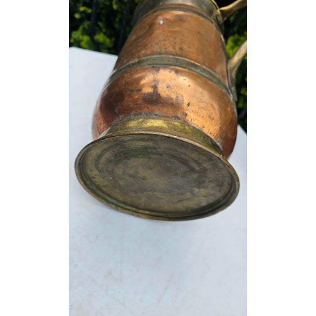 Brown Vintage Brass and Copper Water Jug ​​for Umbrellas and Flowers, 1920s For Sale - Image 8 of 9