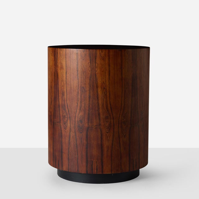 Mid-Century Modern 1960s Rosewood Drum Side Table Attributed to Harvey Probber For Sale - Image 3 of 7