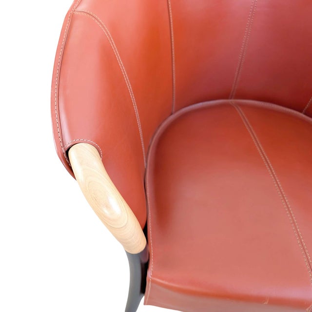 Black Progetti Armchair by Umberto Asnago for Giorgetti For Sale - Image 8 of 10