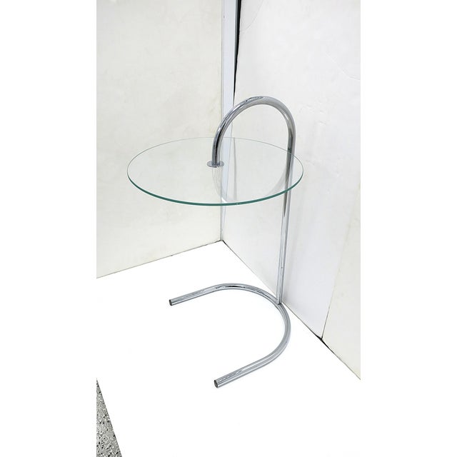 Chrome and Glass Side Drinks Table Tord Björklund, Circa 1970s 1980s For Sale In New York - Image 6 of 12