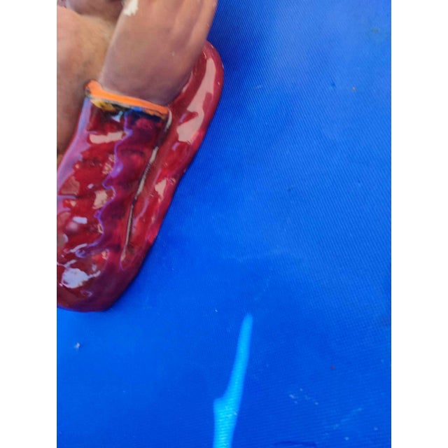 Painted Terracotta Bas-Relief of Our Lady and Child, 1920s For Sale - Image 3 of 13