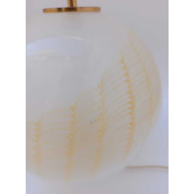 Glass Gold Sphere Table Lamp in Murano Glass attributed to La Murrina, 1980s For Sale - Image 7 of 11