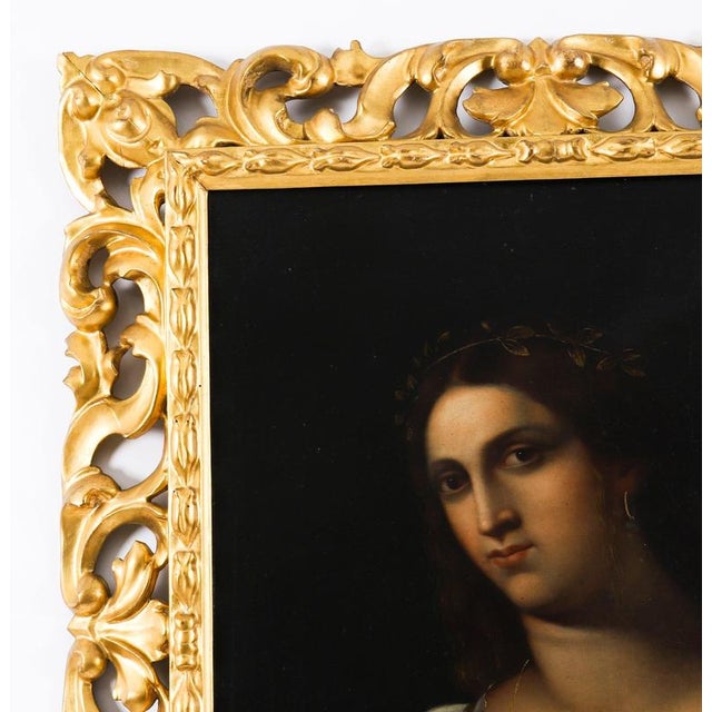 2000 - 2009 La Fornarina after Sebastiano del Piombo, 19th Century, Oil Painting For Sale - Image 5 of 10