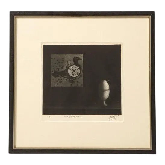 1962 "Nature morte au coquetier" by Mario Avati Print For Sale