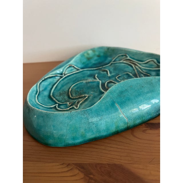 Ceramic Mid Century Modern Art Pottery Ashtray For Sale - Image 7 of 9