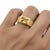 Art Deco Signet Ring for Men with Citrine, silver, gold. Rectangular Citrine Ring for Men. Men’s Citrine Signet Ring....