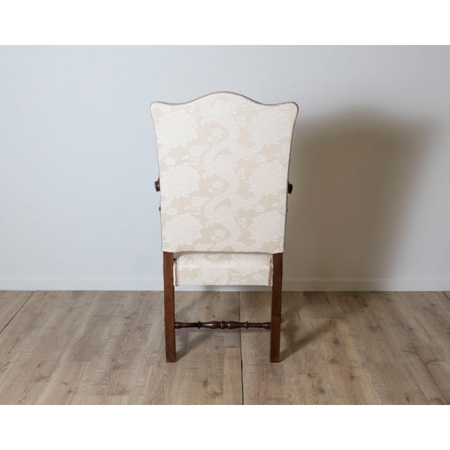 Chocolate Walnut Armchair, Tuscany, 18th Century For Sale - Image 8 of 12