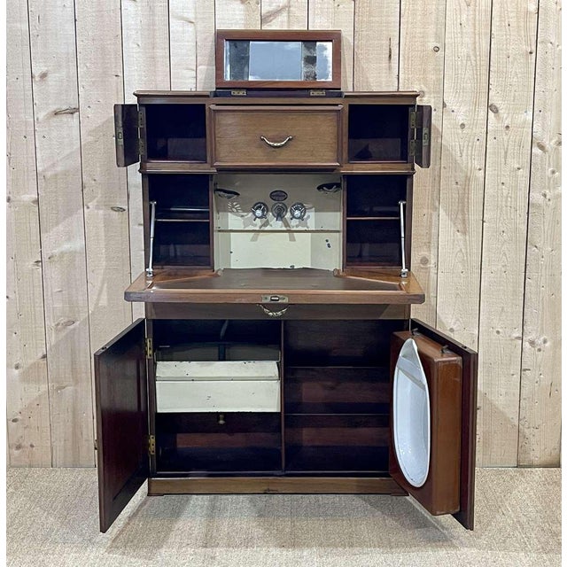 Vintage Mahogany Boat Cabinet, 1930s For Sale - Image 9 of 18