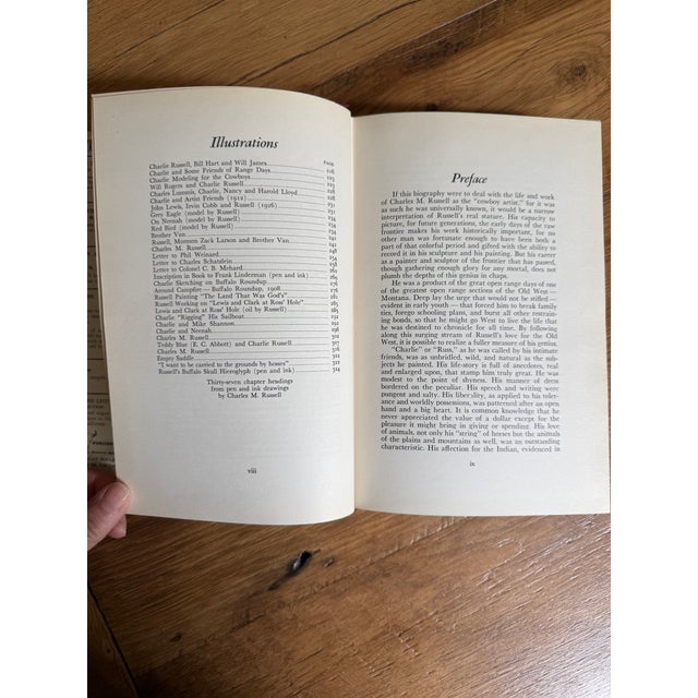 1948 First Edition Hardcover Book Charles M. Russell the Cowboy Artist For Sale - Image 11 of 17