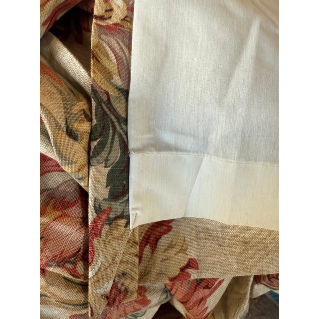 1970s Mid-Century Modern Custom Drapery With Valance- 11 Piecrs For Sale - Image 11 of 11