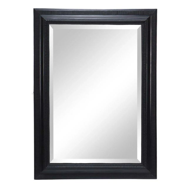 Late 19th Century Late 19th Century Italian Baroque Carved Ebonized Mirror For Sale - Image 5 of 5