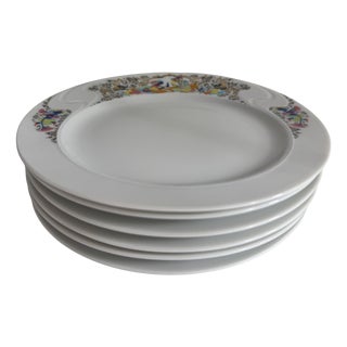 Asimmetria Abduction from the Seraglio Salad Plate by Björn Wiinblad for Rosenthal Studio Line, 1990s Set of 6 For Sale
