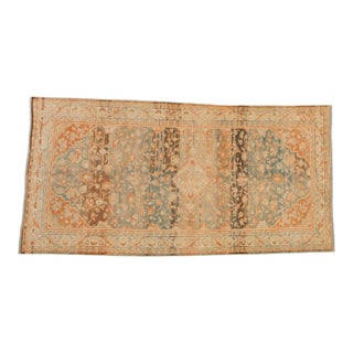 Vintage Distressed Mahal Rug - 4'4" x 8'8" For Sale
