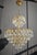 Vintage Brass Led Basket Ceiling Crystal Chandelier For Sale - Image 4 of 11