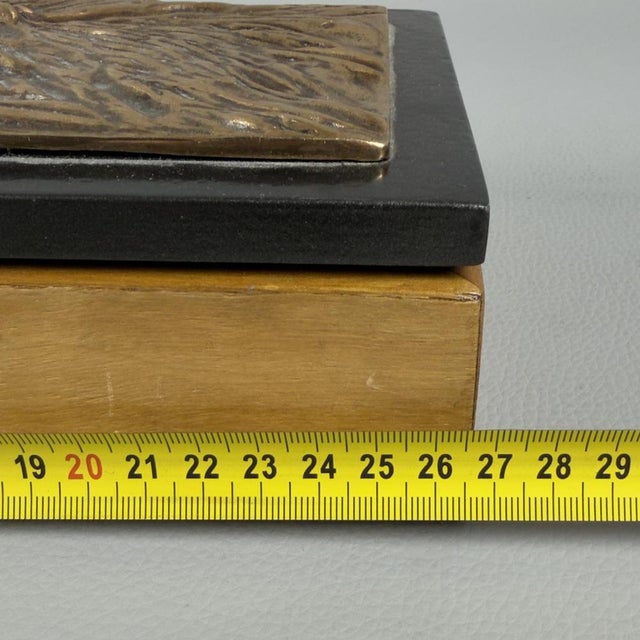 High Relief Bronze Sculpture Box by Alfredo Cifani, 1960s For Sale - Image 11 of 13