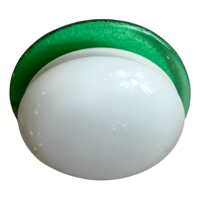 Murano Glass Ceiling Lamp attributed to Zanetti, 1980s For Sale