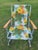 Mid 20th Century MCM Telescope Folding Furniture Floral Aluminum Rocker For Sale - Image 5 of 12
