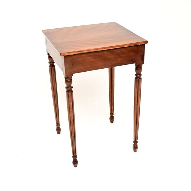 Antique Georgian Walnut Side Table, 1800 For Sale - Image 4 of 10