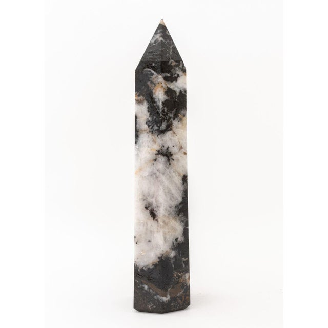 Zebra Jasper Crystal Tower Obelisk Specimen For Sale - Image 10 of 11