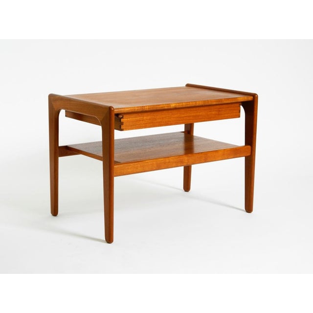Mid-Century Modern Danish Teak Side Table with Drawer by Salin Nyborg, 1960s For Sale - Image 12 of 18