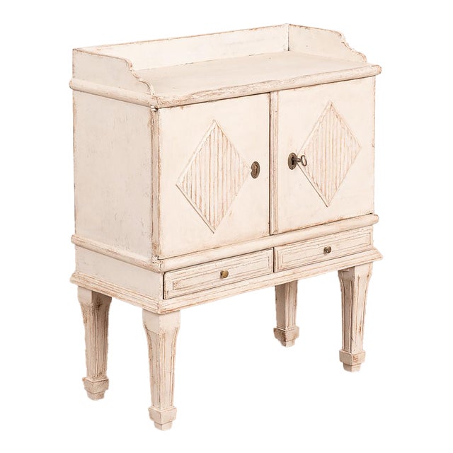 Gustavian White Painted Small Side Table Sweden Circa 1880