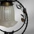 Swedish Modern Wrought Iron Pendant Lamp with Organic Leaf Decor, 1940s For Sale - Image 9 of 11