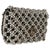 Contemporary Black Gold Metal Pearl Embellished Mini Flap Bag For Sale - Image 3 of 9