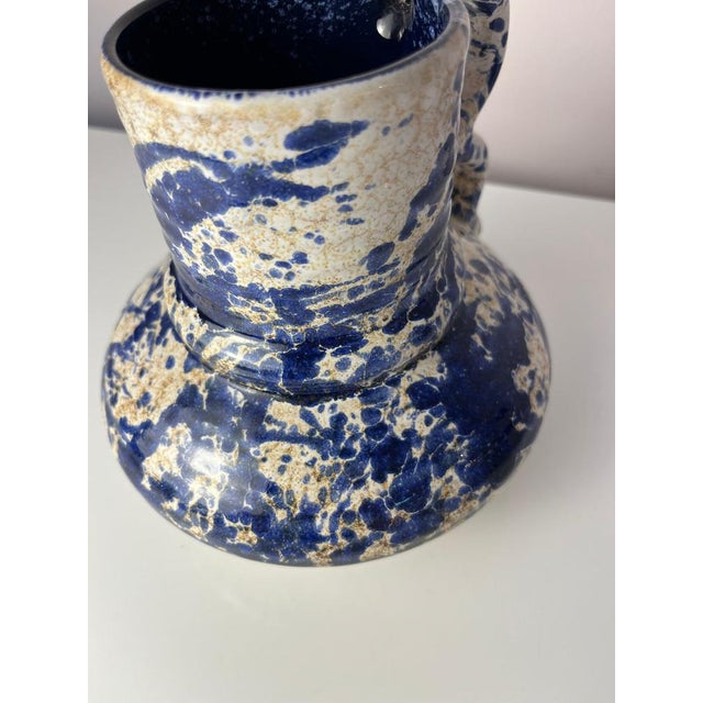 Blue Speckled Carafe from Marei Keramik For Sale - Image 9 of 11