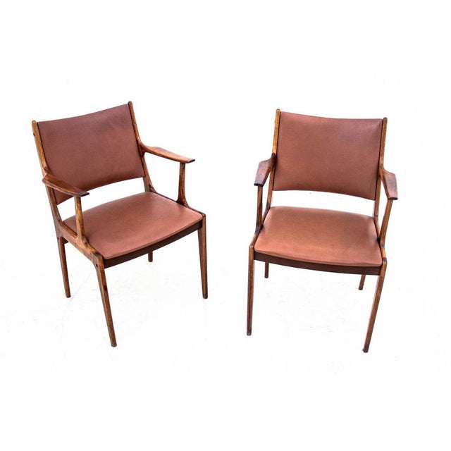Danish Armchairs, 1960s, Set of 2, in Restored conditions. Designed 1960 to 1969