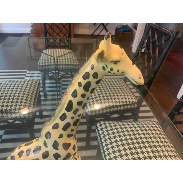 Figurative 1980s Large Porcelain Giraffe For Sale - Image 3 of 13