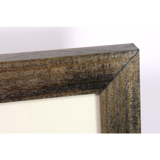 1950s Vintage 1950s Pencil Drawing of Young Male Bust With Arched Opening Mat For Sale - Image 5 of 7