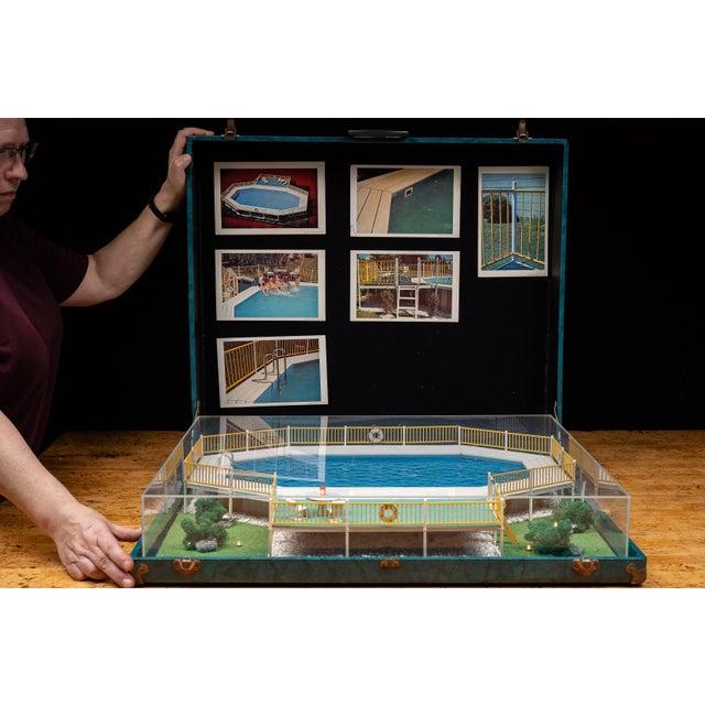 c. 1950s; International Swimming Pool Corp. - White Plains, NY Highly detailed illuminated salesman sample display...