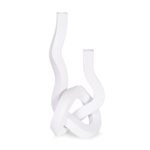 Plastic Danner Abstract Double Candle Holder/Vase For Sale - Image 7 of 11