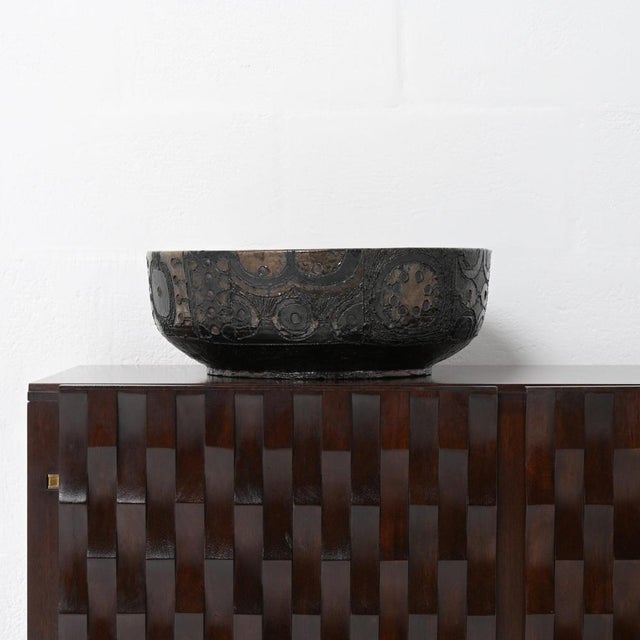 Large Decorative Perignem Bowl, 1960s For Sale - Image 4 of 18