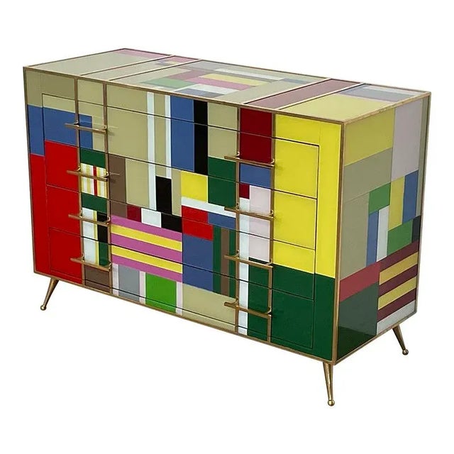 Four Drawers in Multicolor, 1980s For Sale - Image 4 of 9