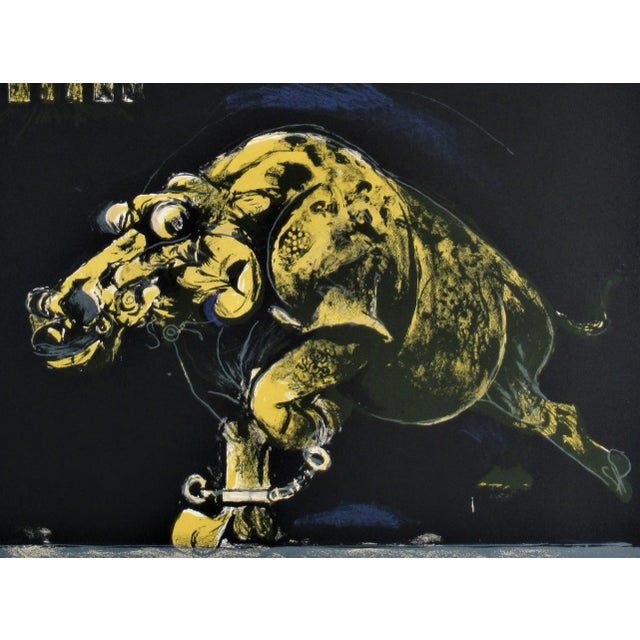 Surrealism Graham Sutherland, "Chained Beast" from the suite "Bestiary and some Correspondences" For Sale - Image 3 of 7