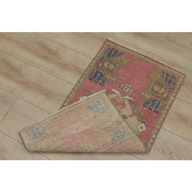 1970s Turkish Vintage Red Oushak Rug For Sale - Image 10 of 11