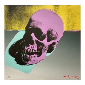 Andy Warhol Vintage 1986 Limited Edition Large Fine Art Lithograph Print " Skull " 1976