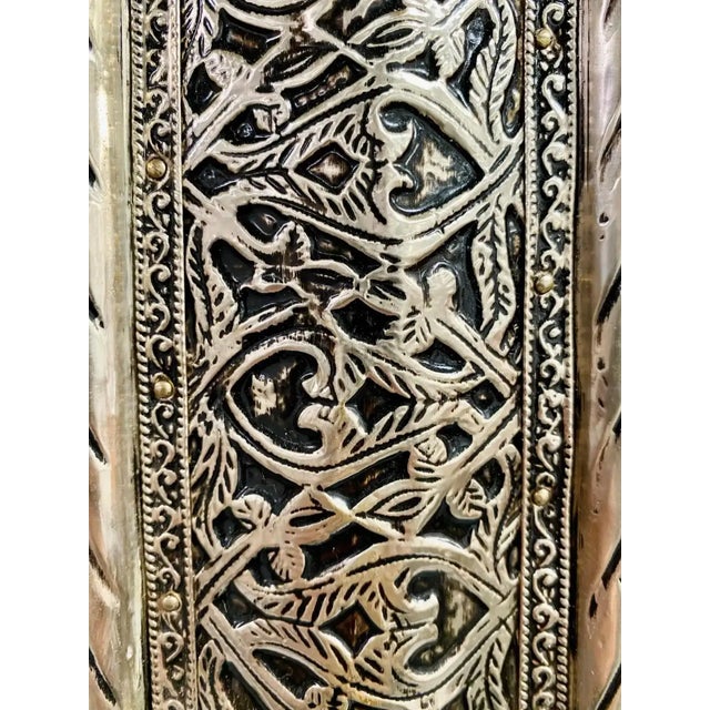 Hollywood Regency Style Silver Large Wall, Floor Pier Mirror in Filigree Design For Sale - Image 10 of 12