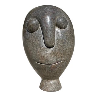 Late 20th Century Carved Stone Sculpture by Fanizani Akuda For Sale