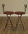 Mid-Century Modern Wrought Iron Barstools - a Pair For Sale In Philadelphia - Image 6 of 13